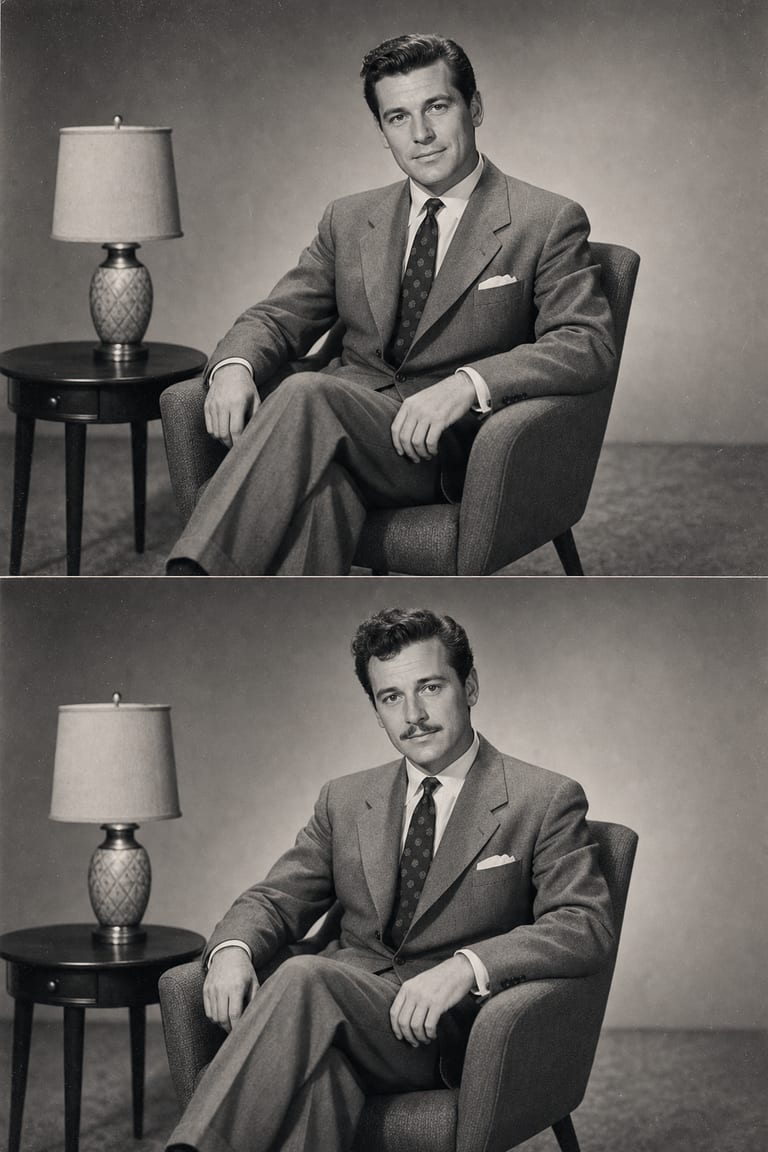 Vintage 1950s — Face swap example