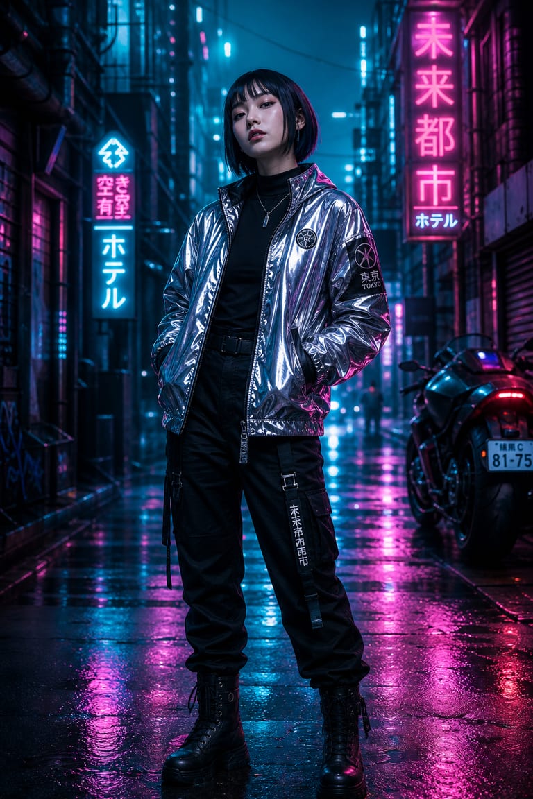 Cyberpunk character — Text to Image