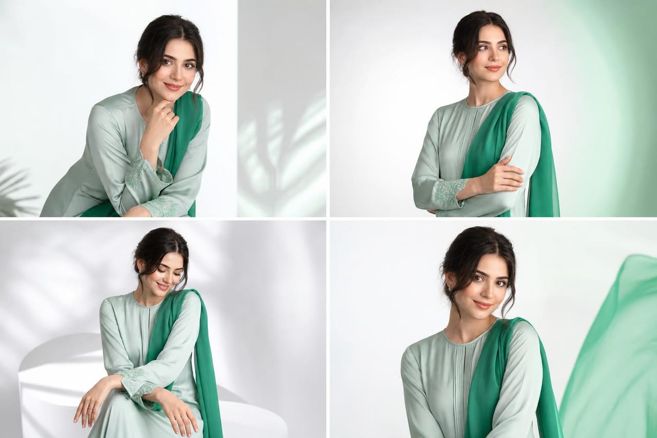 AI Photoshoot example on Vynzo — AI Photoshoot